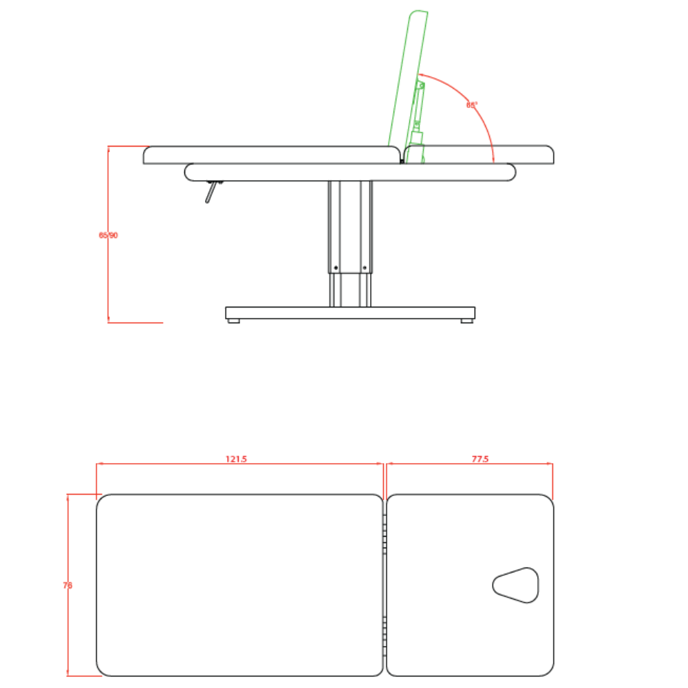Table de soins Maeva