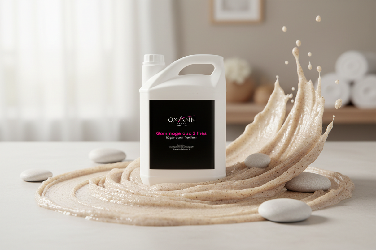 Fluide gommant aux 3 thés