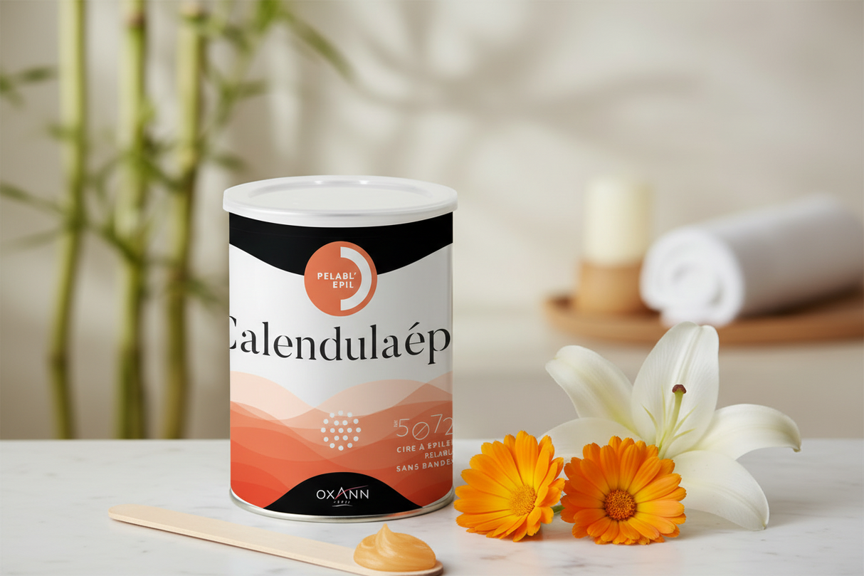 Crème de cire pelable au calendula - parfum lys