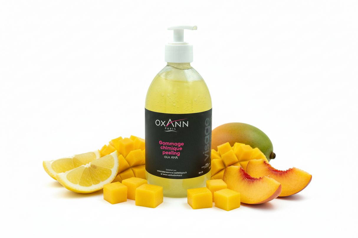 Gommage chimique peeling principes actifs AHA