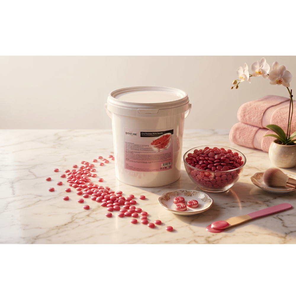 Cire pastille traditionnelle rose nacrée