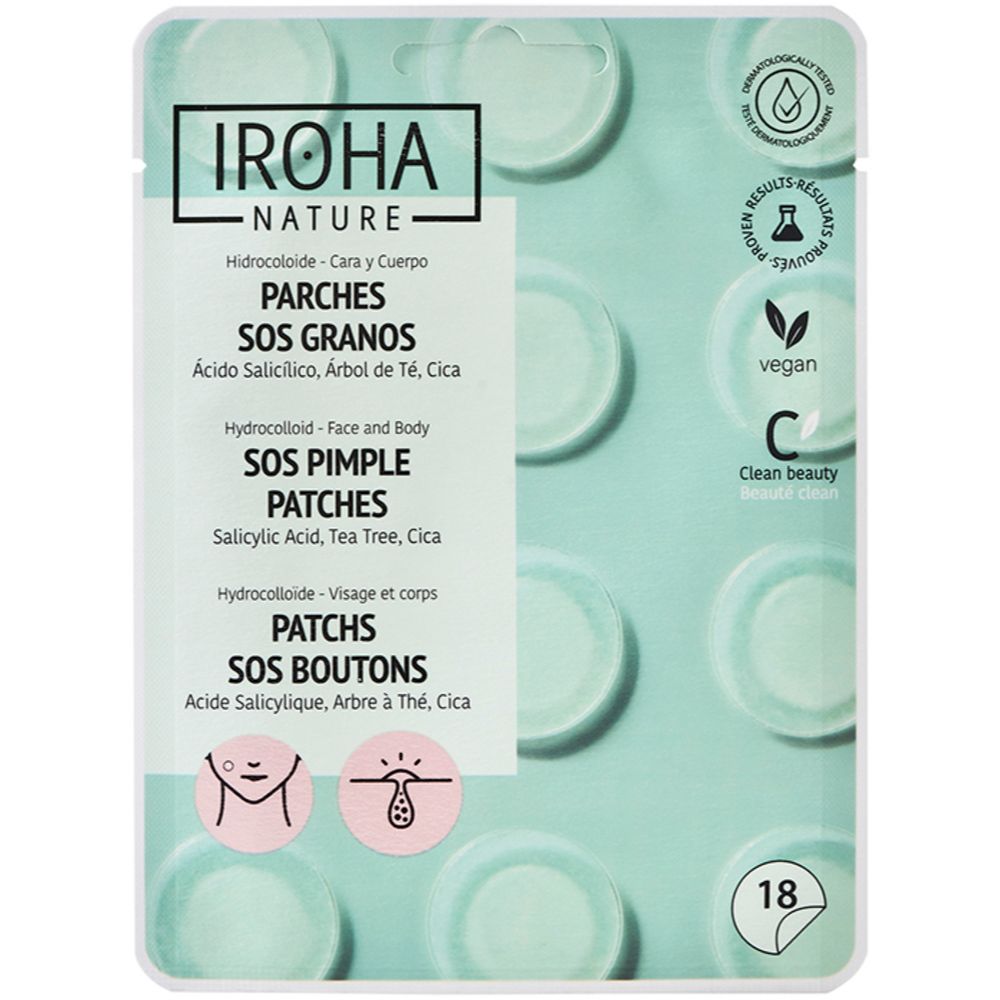 PATCHS SOS BOUTONS Hydrocolloïde - Visage & Corps X18