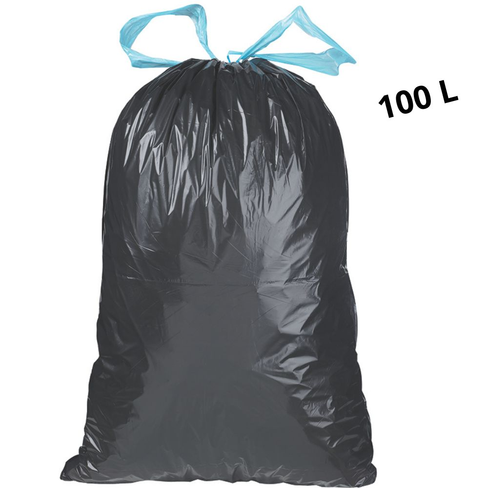 Sacs poubelle à liens coulissants