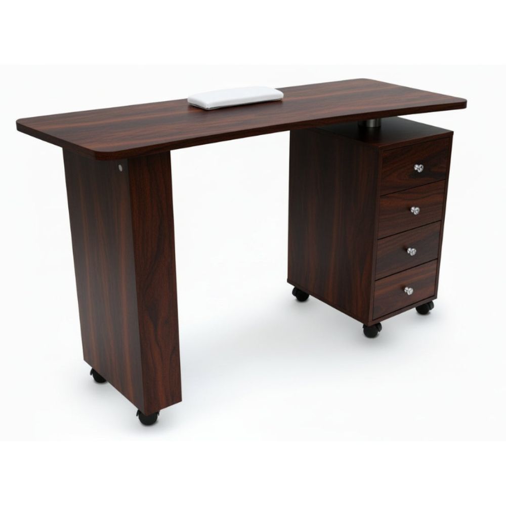 TABLE DE MANUCURE ONGLERIE BOIS WENGE ENCASTRABLE