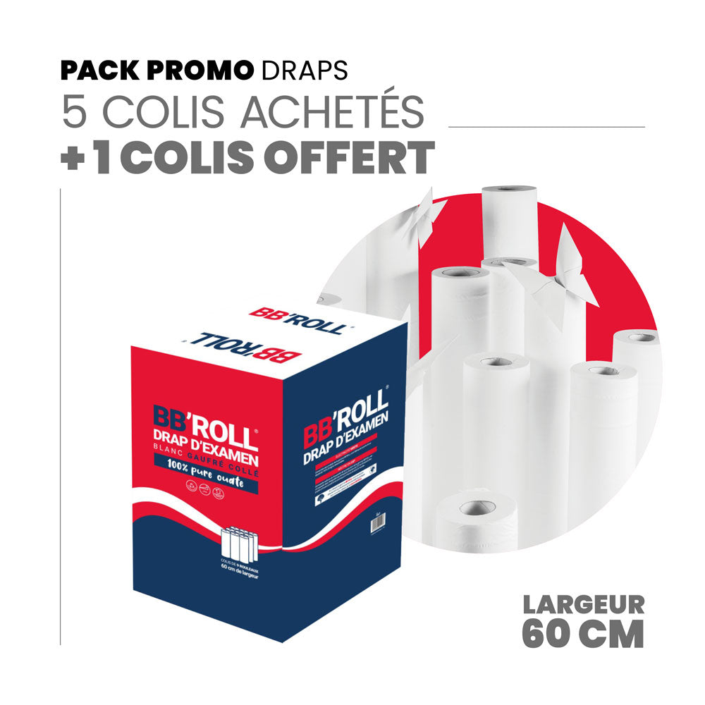 Draps d'examen Gaufrés 60cm