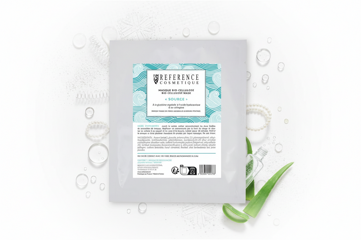 Masque bio-cellulose collagène hydra-repulpant