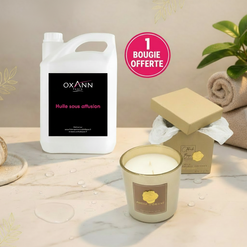 HUILE HAUTE QUALITE 5L +VOTRE BOUGIE PARFUMEE 2 MECHES OFFERT