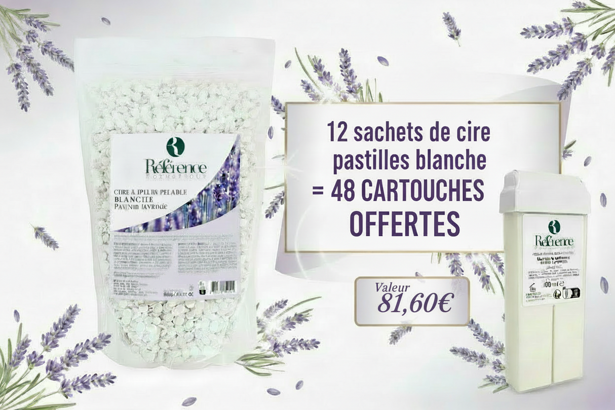 Pack Cire Blanche lavande