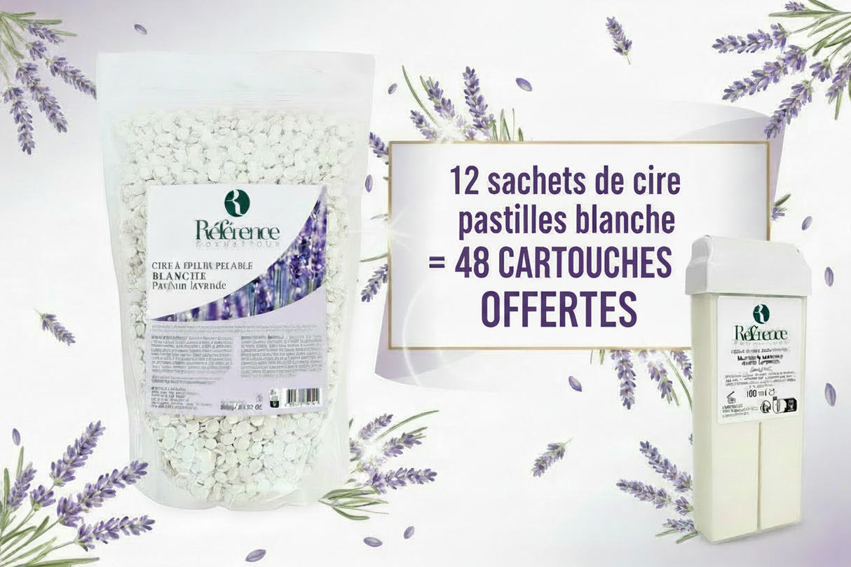 Pack Cire Blanche lavande