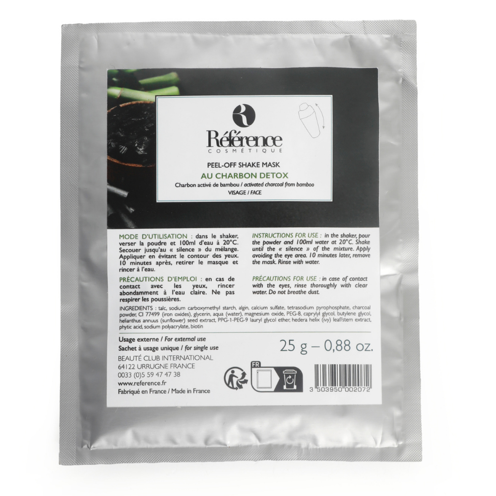 Masque peel off charbon détox
