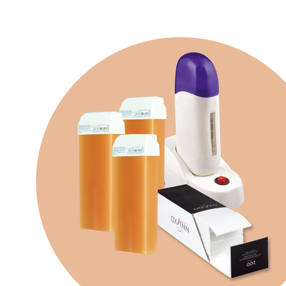 72 cartouches de cires 100 ml + 1000 bandes oxann offertes +1 chauffe cartouche