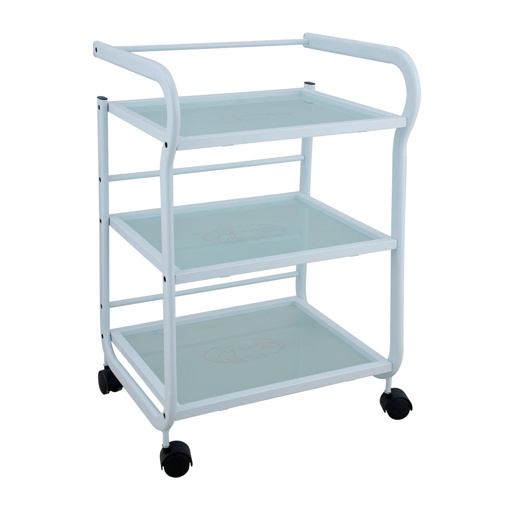 Guéridon 3 plateaux verre