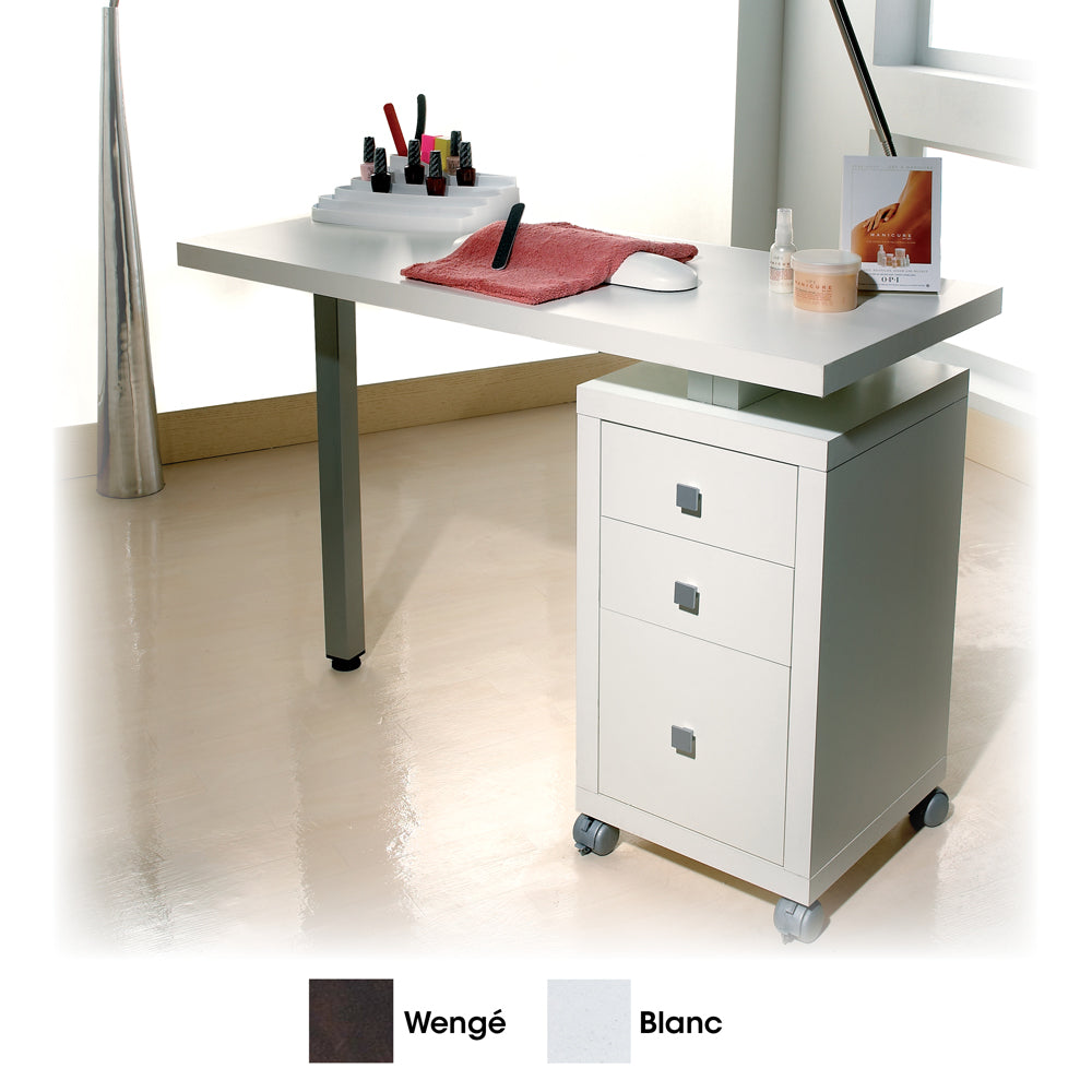Table manucure diamond blanc