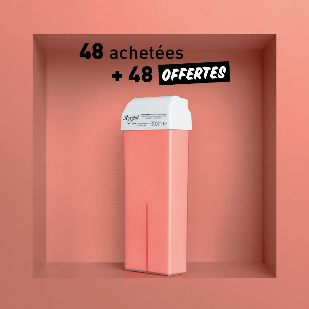 Cartouche cire roll on Rosépil 100 ml