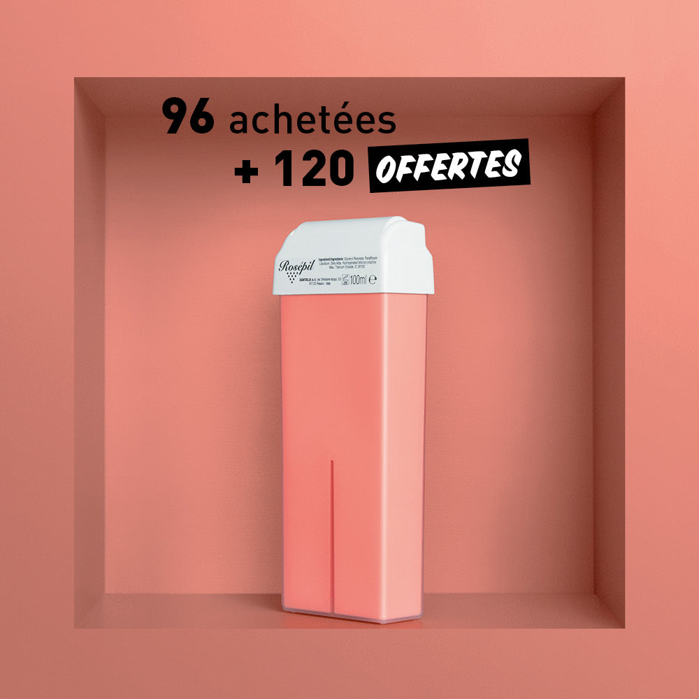 Cartouche cire roll on Rosépil 100 ml