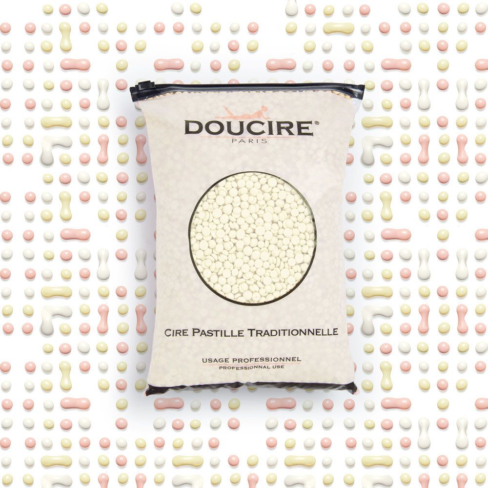 Cire traditionnelle blanche nacrée pastilles