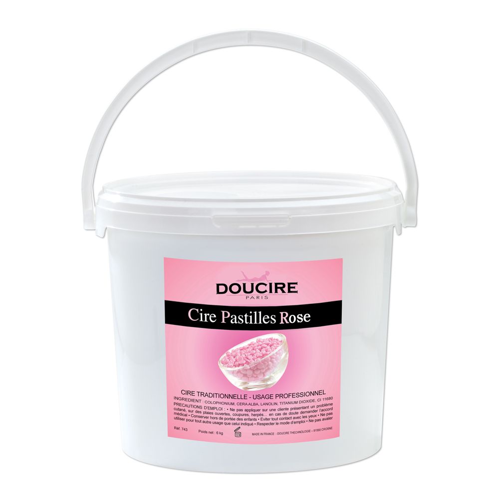 Cire pastille traditionnelle rose nacrée