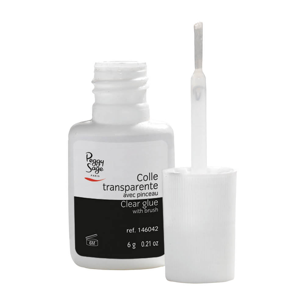Colle à ongles avec pinceau