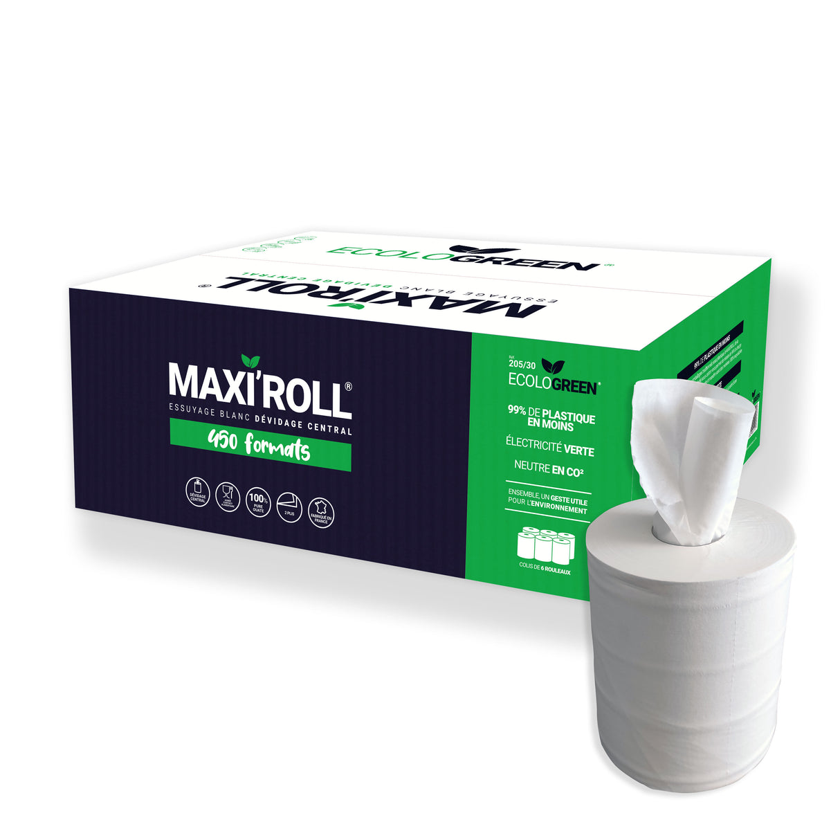 Bobine essuie-tout 450 formats