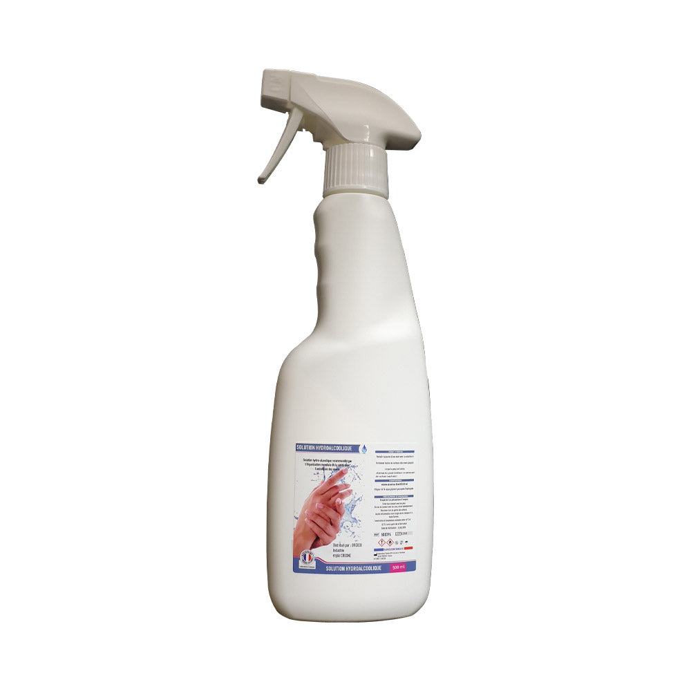 Solution hydroalcoolique pour les mains et des surfaces