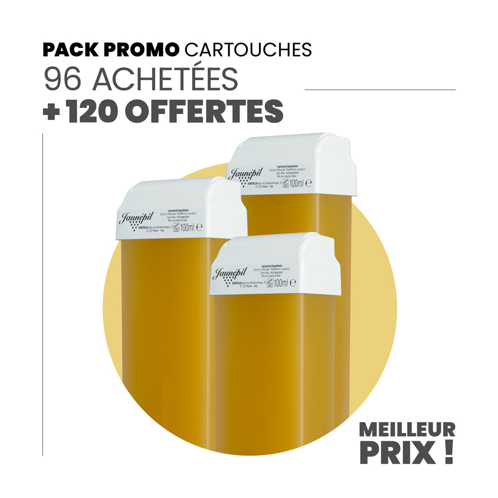 96 cartouches achetées + 120 cartouches offertes