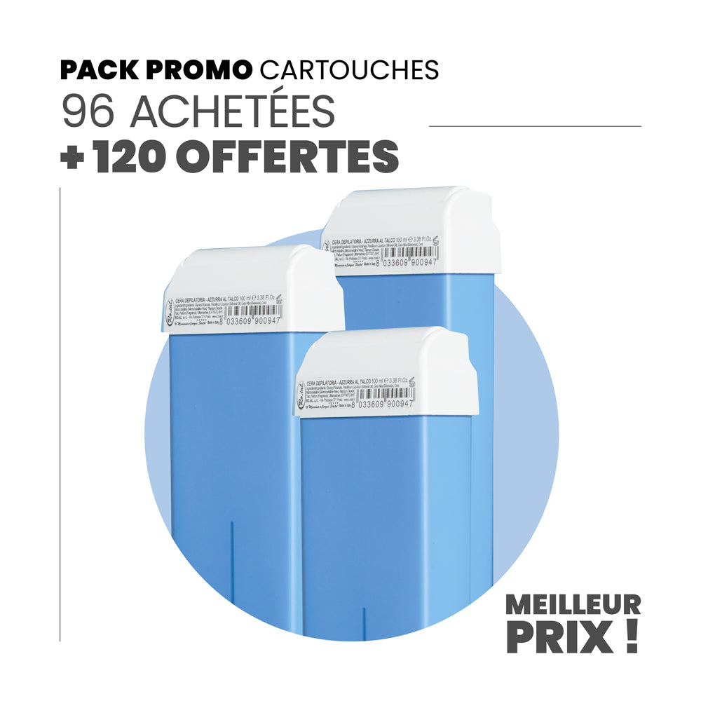 96 cartouches achetées + 120 cartouches offertes