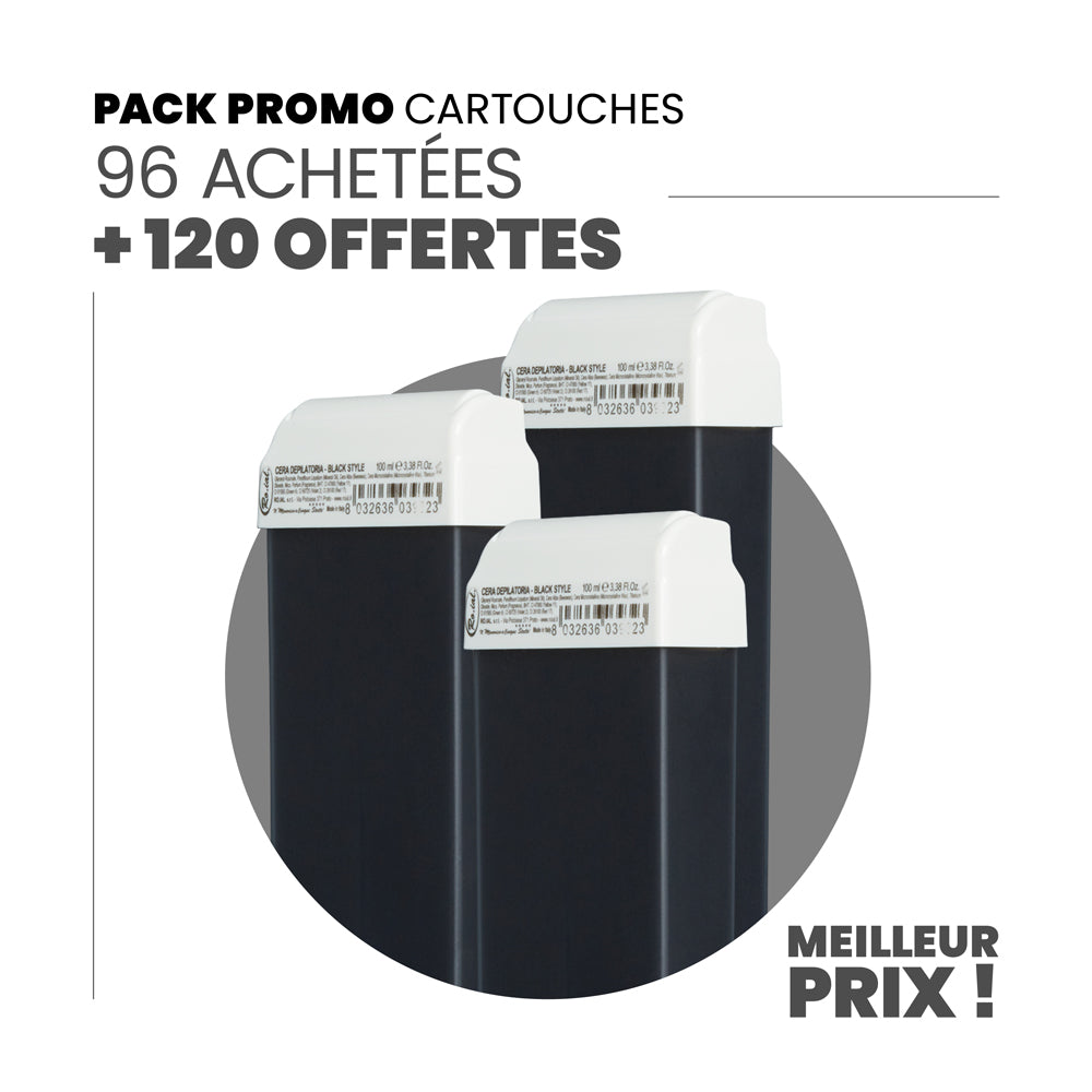 96 cartouches achetées + 120 cartouches offertes