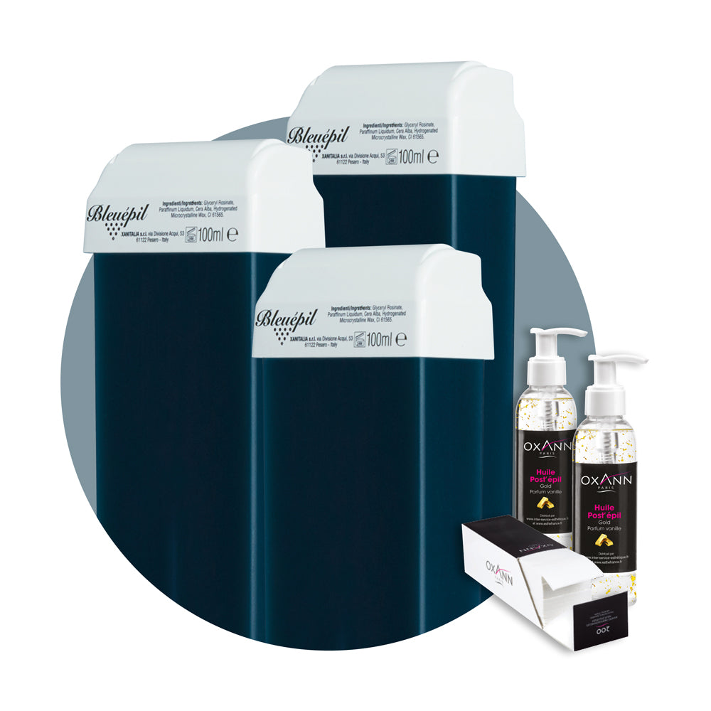 Pack 96 cartouches de cire + 2 huiles postepil + 600 bandes oxann offertes