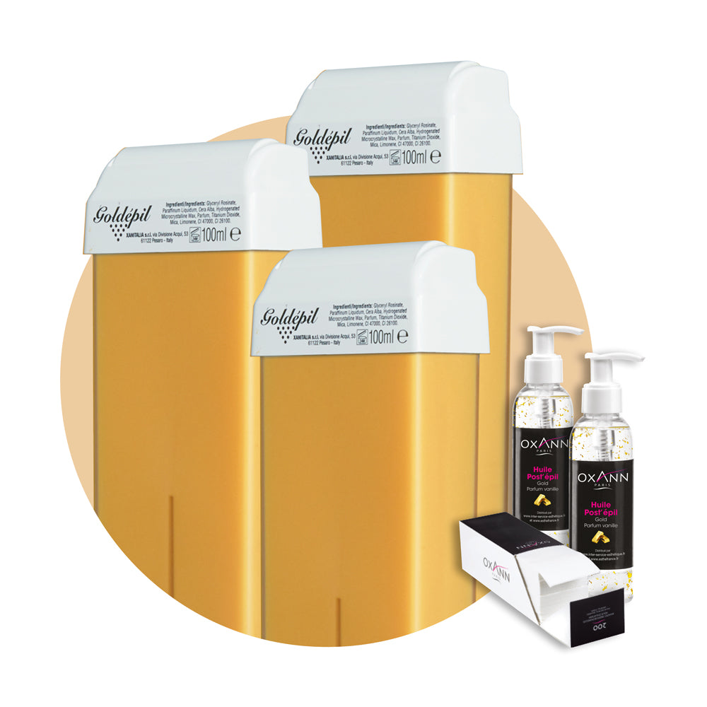 Pack 96 cartouches de cire + 2 huiles postepil + 600 bandes oxann offertes