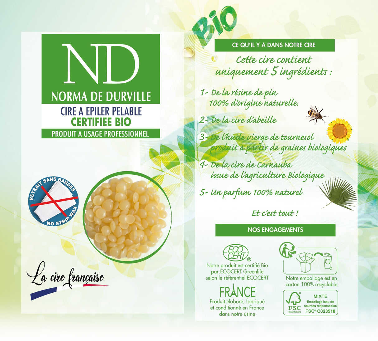 Cire pelable 100% naturelle