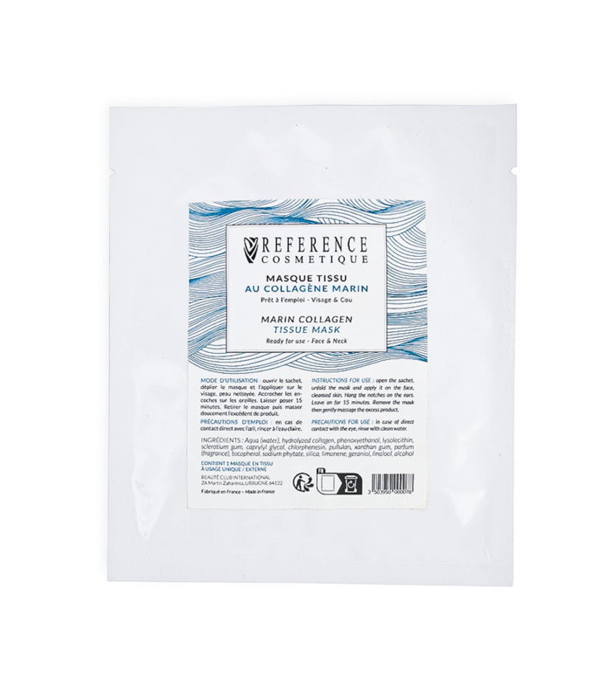 Masque tissu au collagène marin