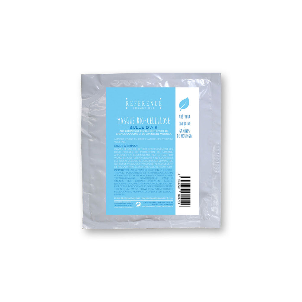 Masque bio-cellulose purifiant oxygénant