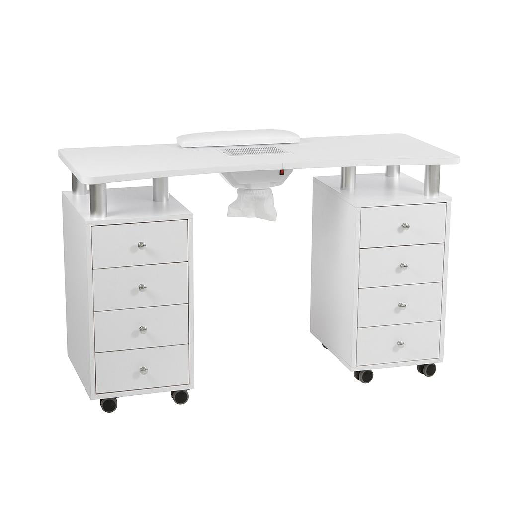 Table de manucure avec aspirateur 2 colonnes