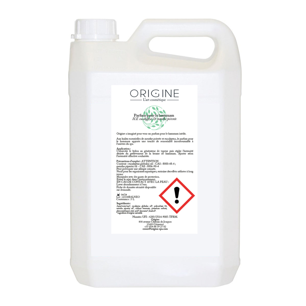 Parfum de hammam Eucalyptus & Menthe poivrée