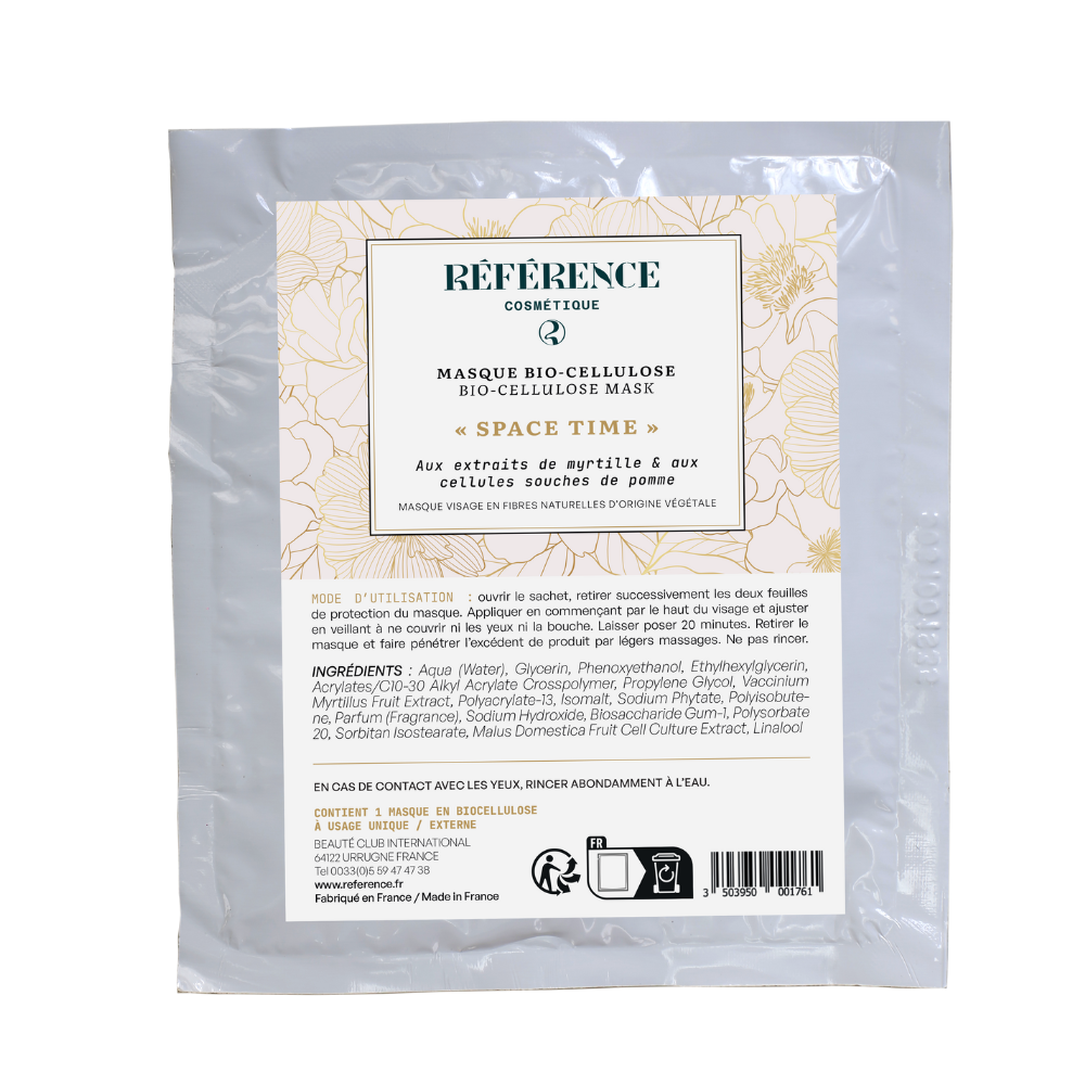 Masque bio-cellulose revitalisant anti âge