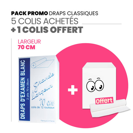 Draps d'examens classiques + 1 colis OFFERT
