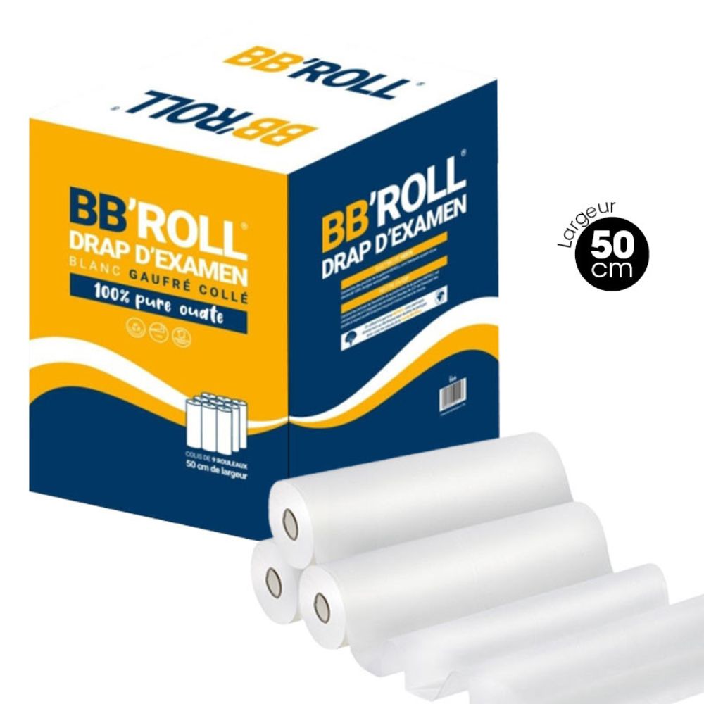 Draps d'examen Gaufrés 50cm