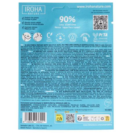 PATCHS SOS BOUTONS Hydrocolloïde - Visage & Corps X18