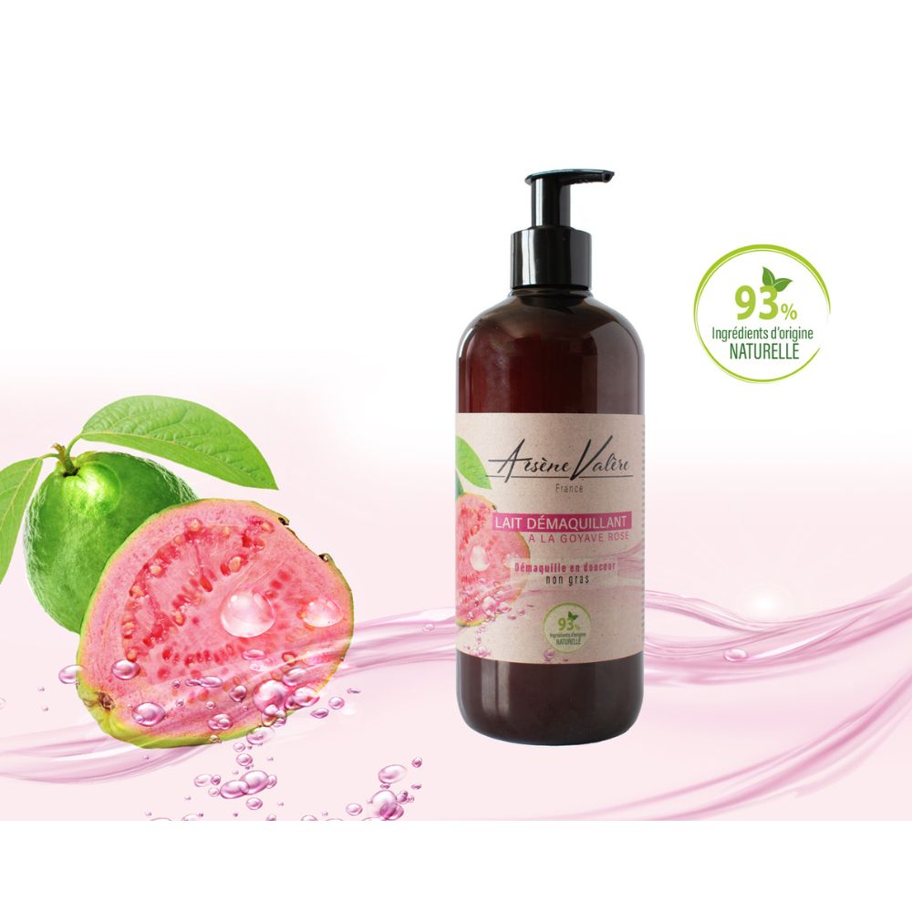 Lait démaquillant goyave rose