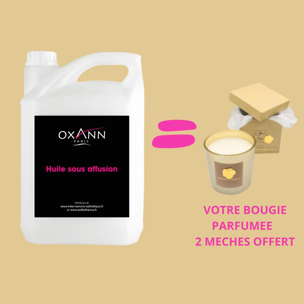 HUILE HAUTE QUALITE  5L +VOTRE BOUGIE PARFUMEE  2 MECHES OFFERT