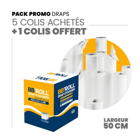 Draps d'examen Gaufrés 50cm