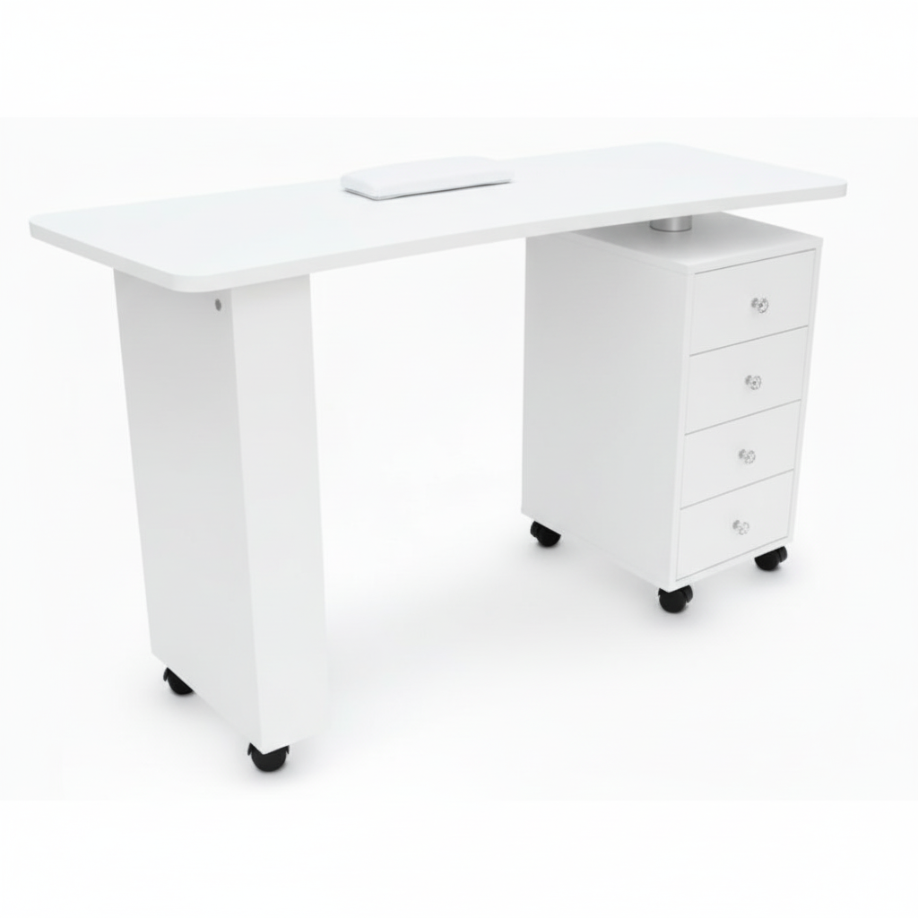 TABLE DE MANUCURE ONGLERIE BOIS WENGE ENCASTRABLE