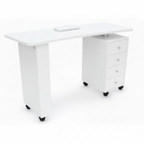 TABLE DE MANUCURE ONGLERIE BOIS WENGE ENCASTRABLE