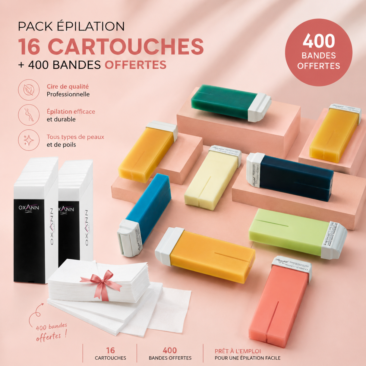 Pack cire découverte  cartouches