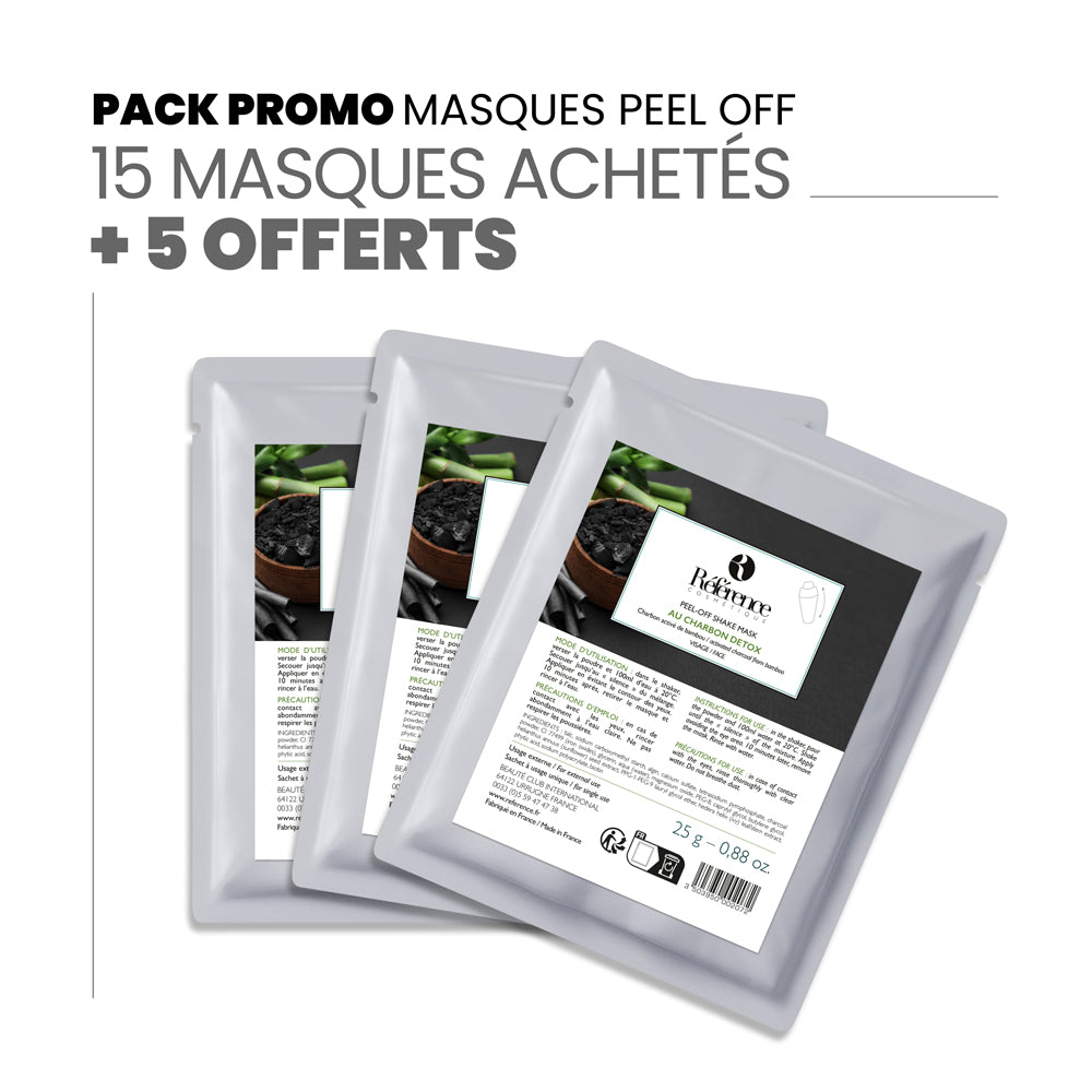 Pack masques peel off 15 + 5 OFFERTS