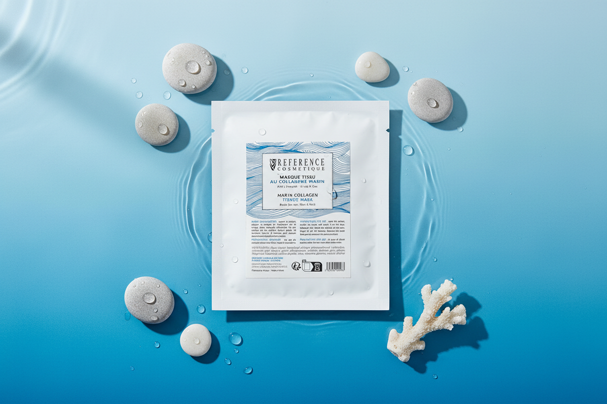 Masque tissu au collagène marin