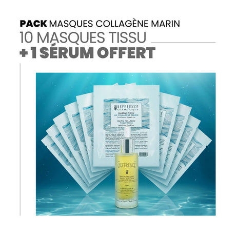 Masque tissu au collagène marin