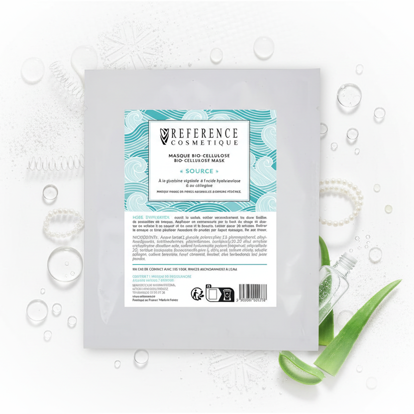 Masque bio-cellulose collagène hydra-repulpant