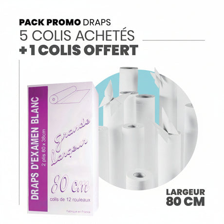 Draps d'examen classique 80 cm