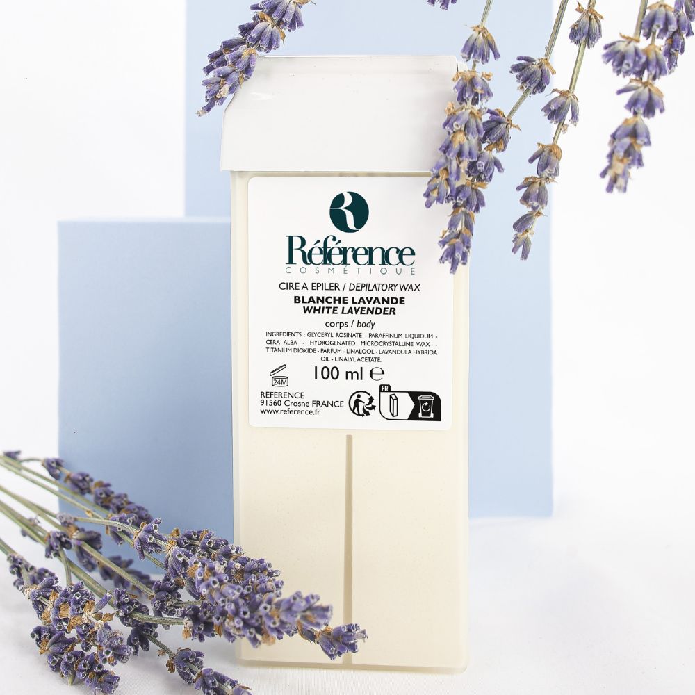 Cire cartouche Blanche parfum lavande 100ml